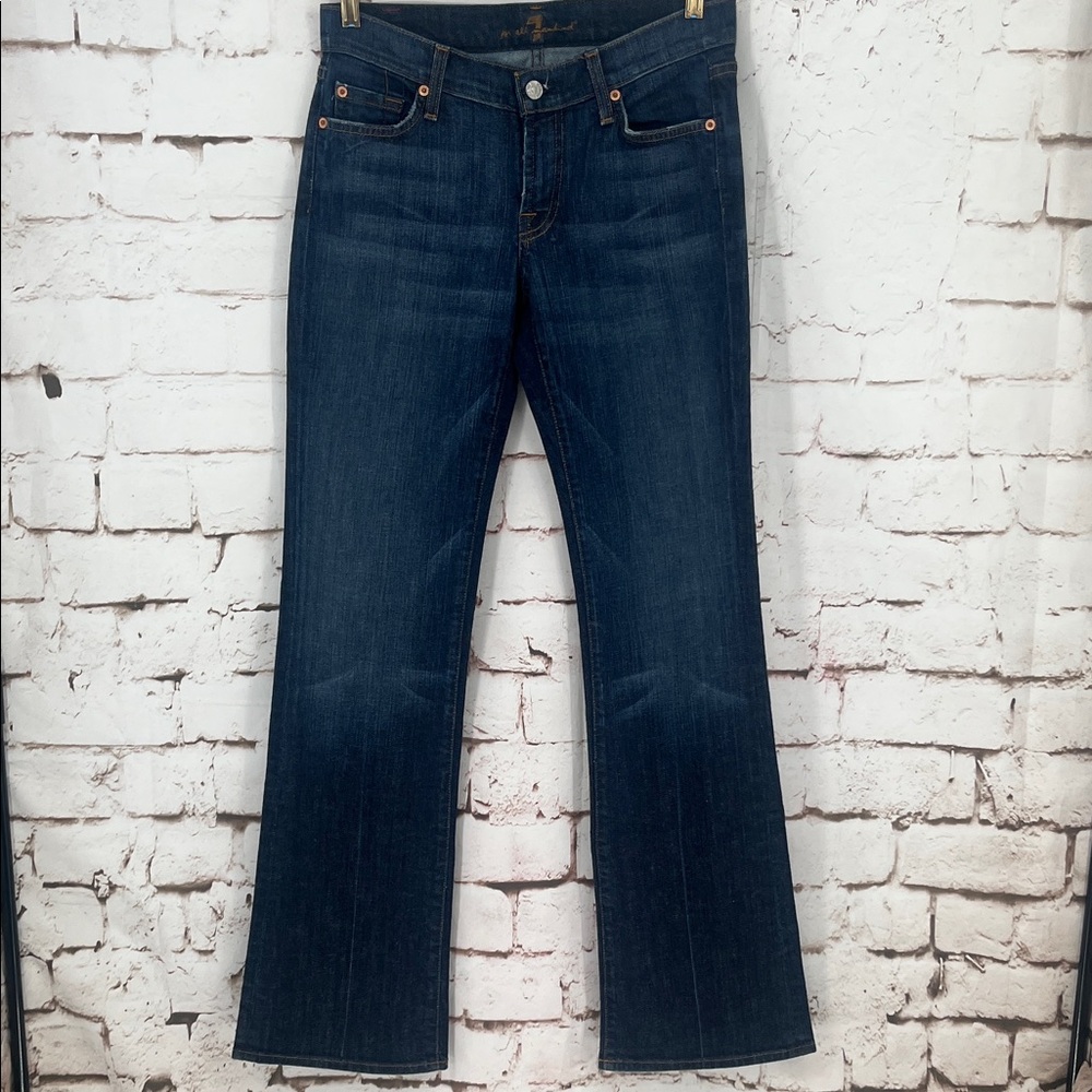 7 FAM Classic Bootcut Jeans, Size 28